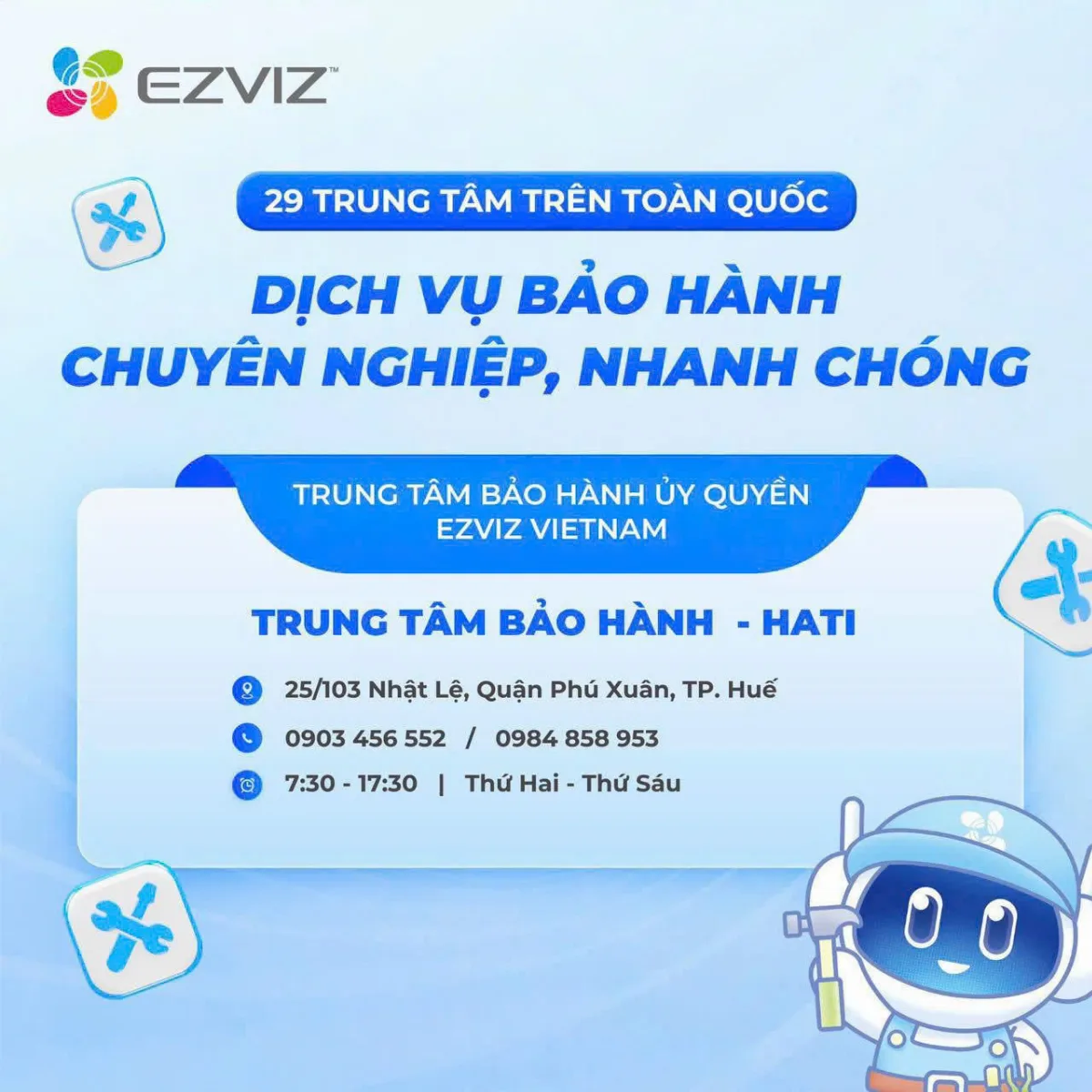 Trung tâm bảo hành chính hãng Dahua | Imou | Ezviz tại Huế & Quảng Trị