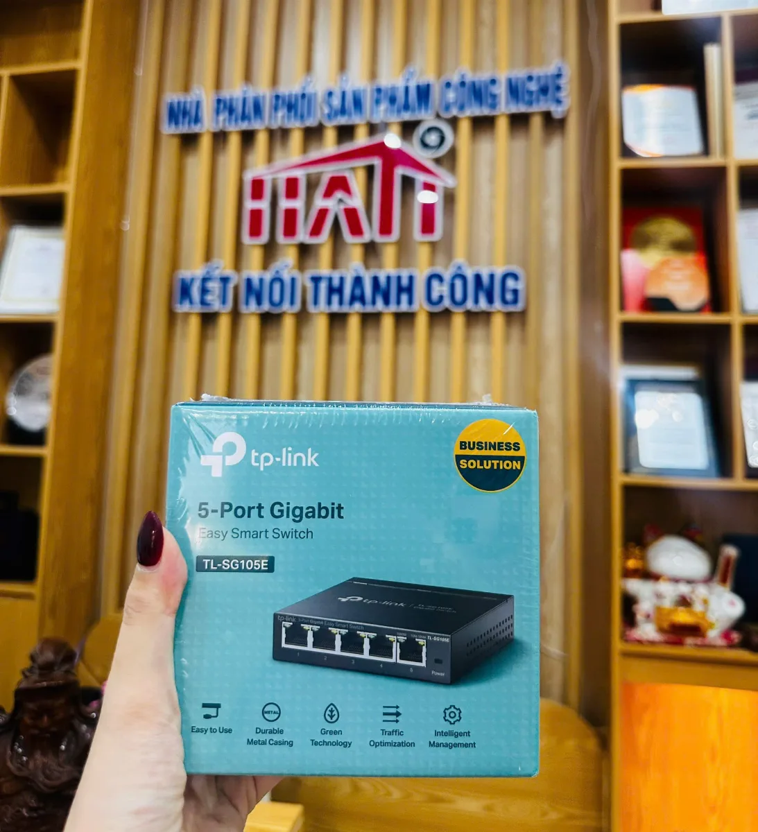 Switch Easy Smart Gigabit 5 cổng TP-Link TL-SG105E chính hãng HATI SOLUTIONS