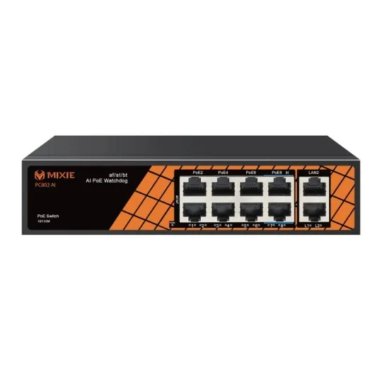 Switch Mixie PC802 mini 8+2 (100Mbs) chính hãng